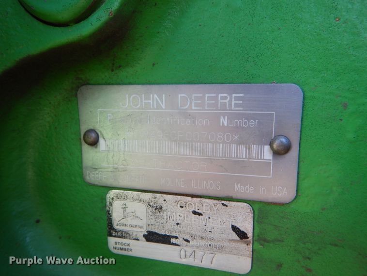 image for item GX9743 1993 John Deere 4960 MFWD tractor