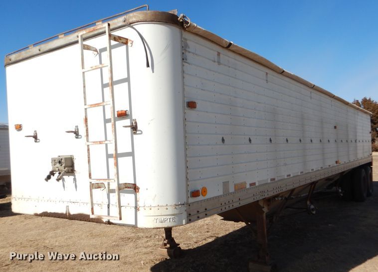 image for item GX9745 1974 Timpte double hopper bottom grain trailer