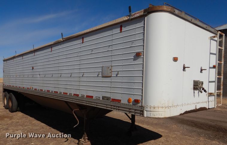 image for item GX9745 1974 Timpte double hopper bottom grain trailer