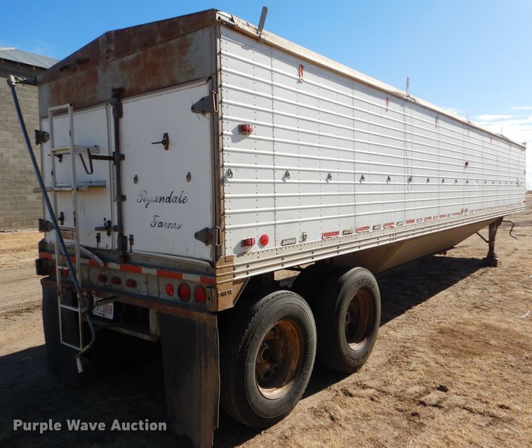 image for item GX9745 1974 Timpte double hopper bottom grain trailer