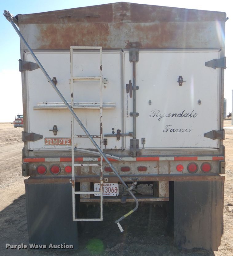 image for item GX9745 1974 Timpte double hopper bottom grain trailer