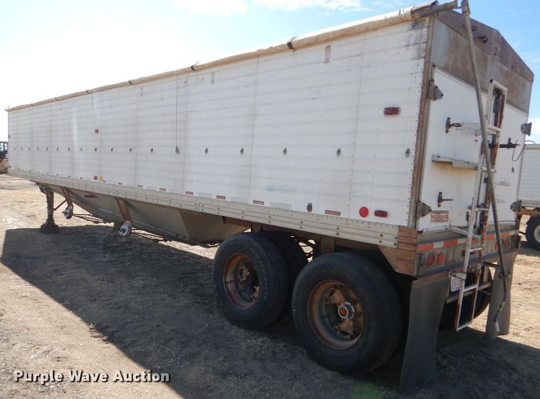 image for item GX9745 1974 Timpte double hopper bottom grain trailer