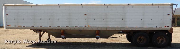 image for item GX9745 1974 Timpte double hopper bottom grain trailer
