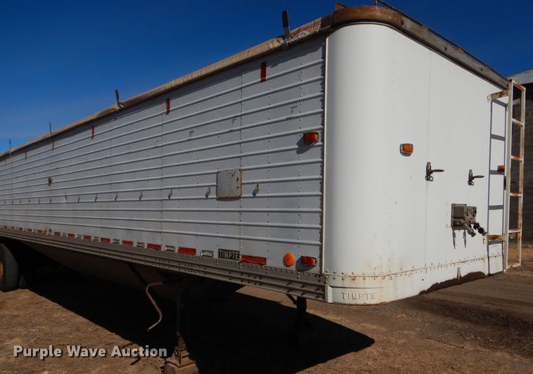 image for item GX9745 1974 Timpte double hopper bottom grain trailer