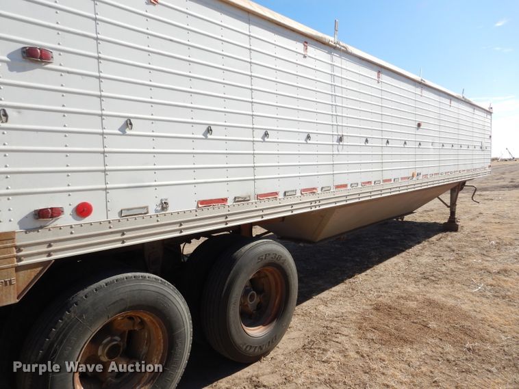 image for item GX9745 1974 Timpte double hopper bottom grain trailer