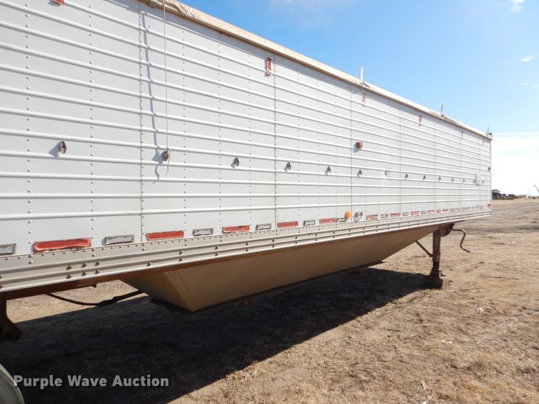 image for item GX9745 1974 Timpte double hopper bottom grain trailer