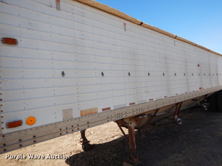 image for item GX9745 1974 Timpte double hopper bottom grain trailer