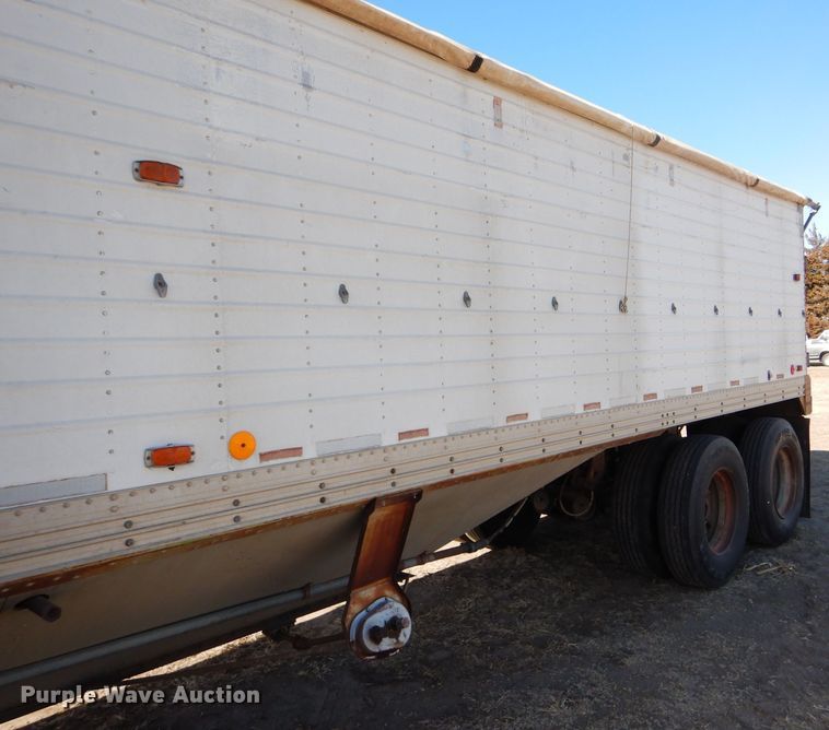 image for item GX9745 1974 Timpte double hopper bottom grain trailer