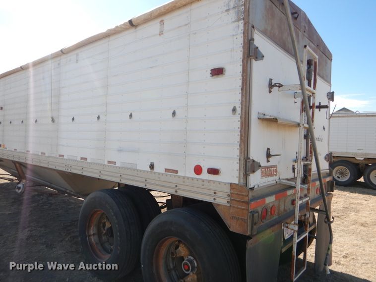 image for item GX9745 1974 Timpte double hopper bottom grain trailer