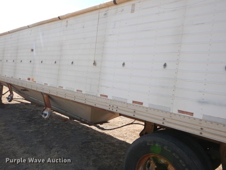 image for item GX9745 1974 Timpte double hopper bottom grain trailer