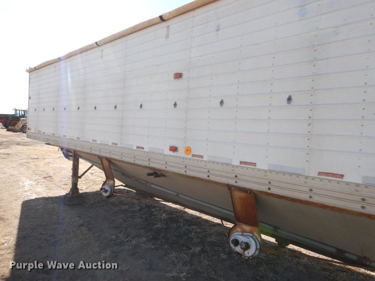 image for item GX9745 1974 Timpte double hopper bottom grain trailer