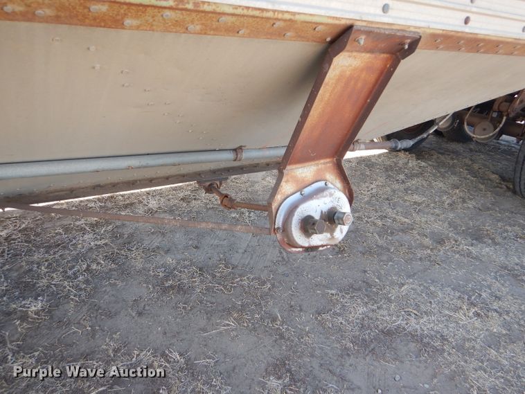 image for item GX9745 1974 Timpte double hopper bottom grain trailer