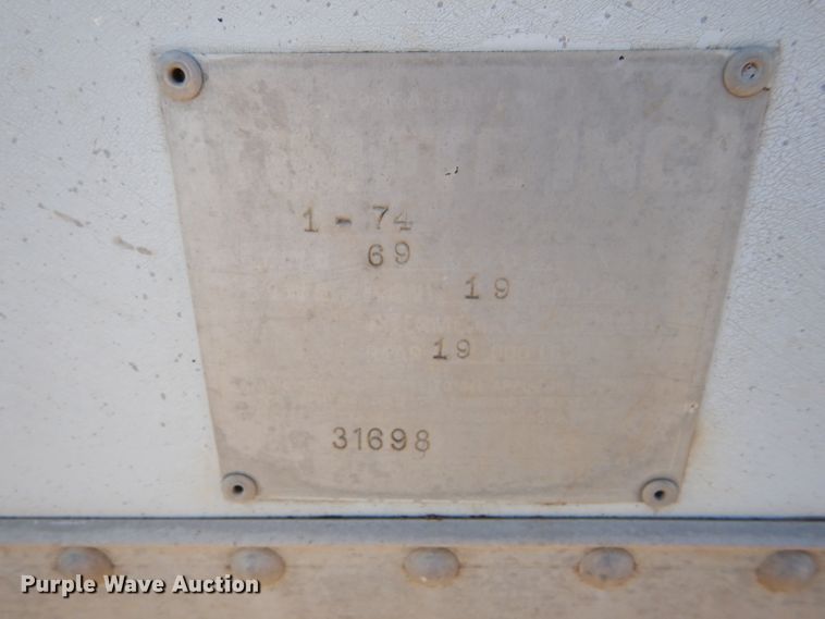 image for item GX9745 1974 Timpte double hopper bottom grain trailer