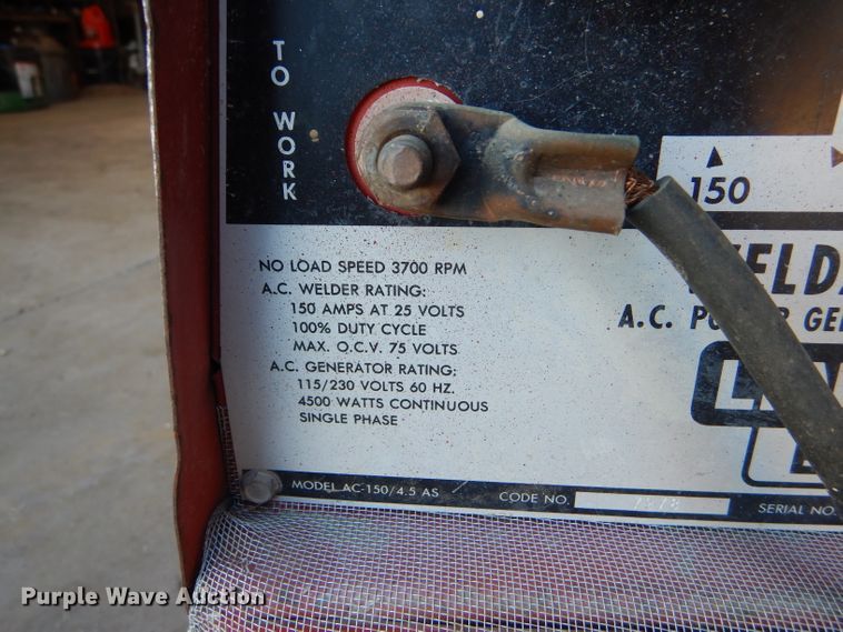 image for item GX9756 Lincoln Weldanpower 150 welder/generator
