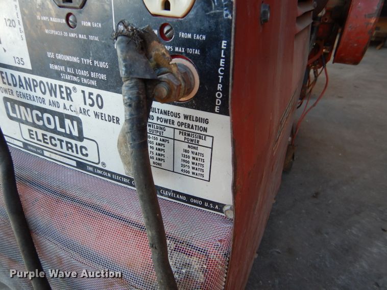 image for item GX9756 Lincoln Weldanpower 150 welder/generator