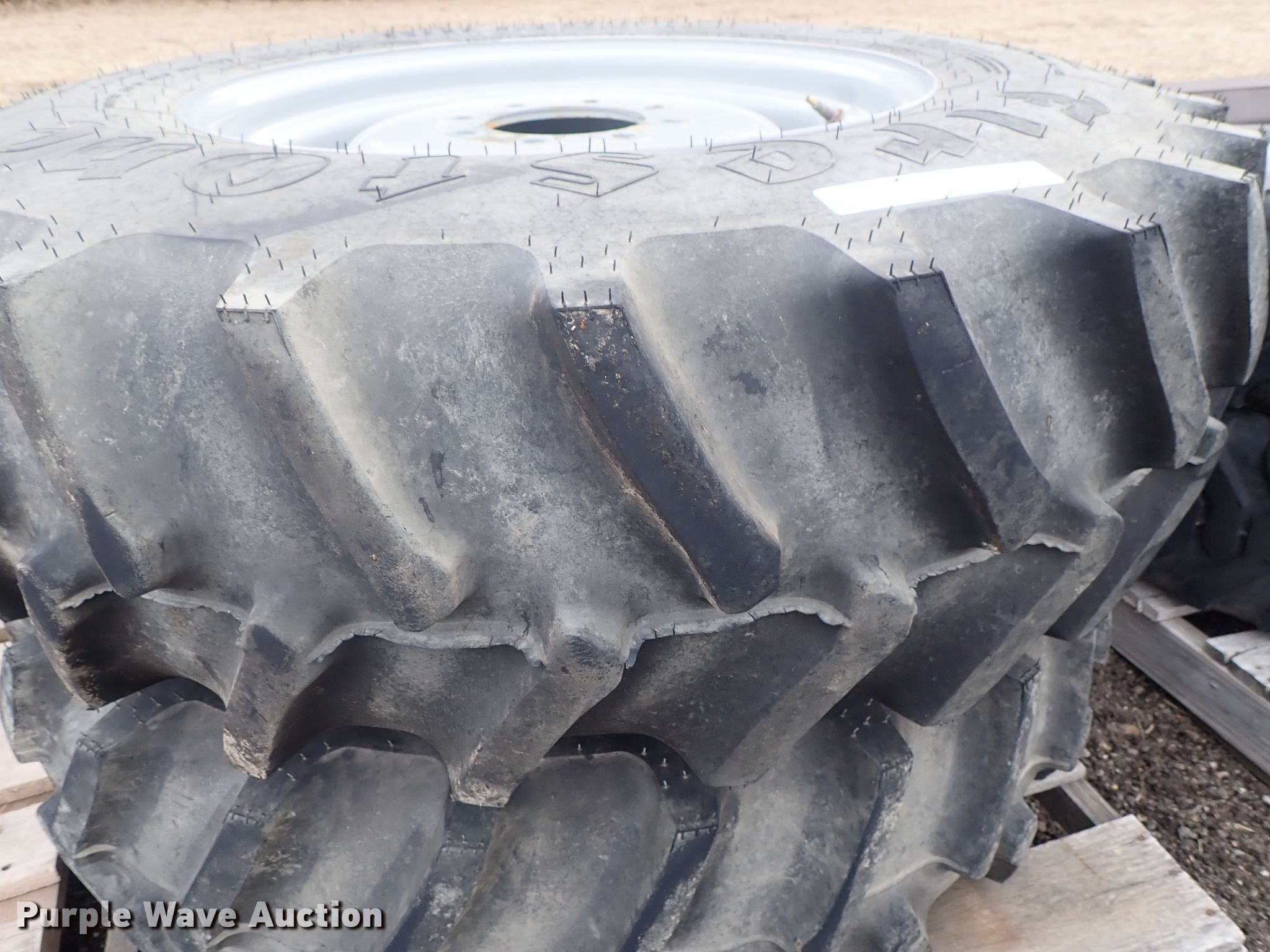 (2) Firestone 13.6-24 tires and wheels in Hesston, KS | Item GN9484 ...