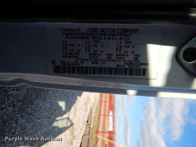 image for item DH5308 2009 Ford LCF sewer jetter truck