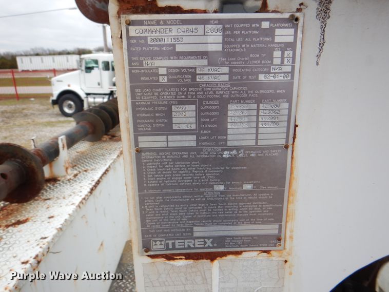 image for item DH5310 2000 Freightliner FL70 digger derrick truck