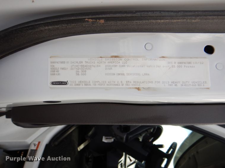 image for item DH5313 2013 Freightliner Business Class M2 water truck