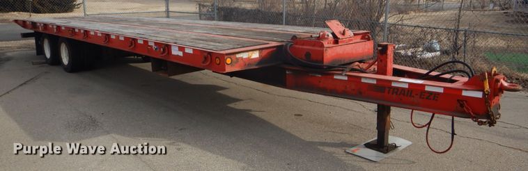 image for item DE4407 2006 Trail Eze TE401 tilt deck equipment trailer