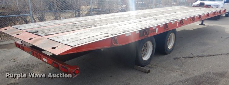 image for item DE4407 2006 Trail Eze TE401 tilt deck equipment trailer