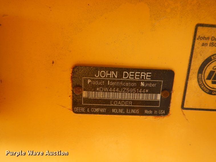 image for item DE4410 2005 John Deere 444J wheel loader