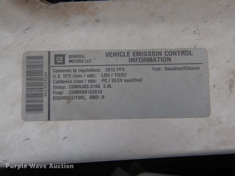 image for item DE4418 2012 Chevrolet Impala