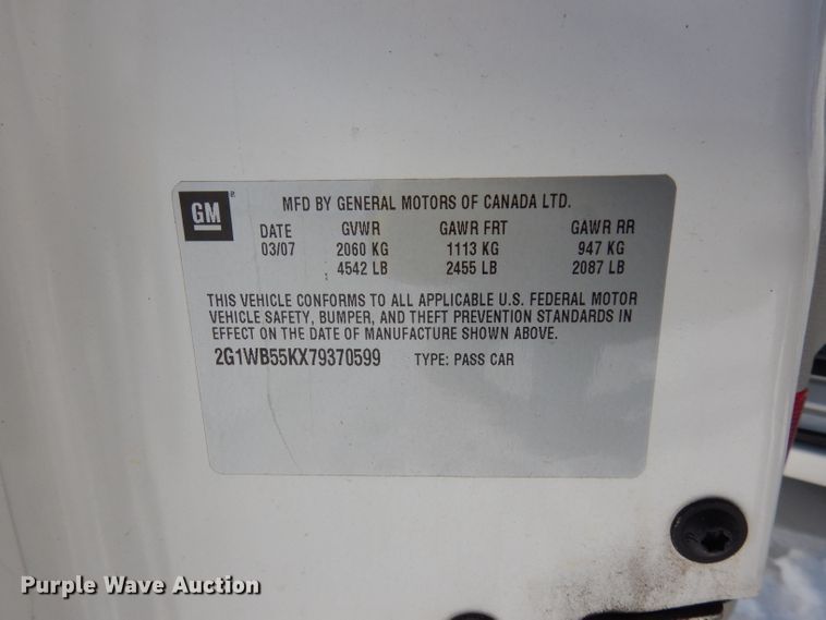 image for item DG6275 2007 Chevrolet Impala