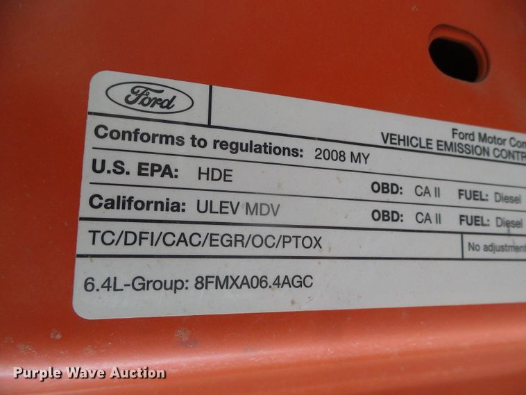 image for item DH4783 2008 Ford F250 Super Duty XL pickup truck