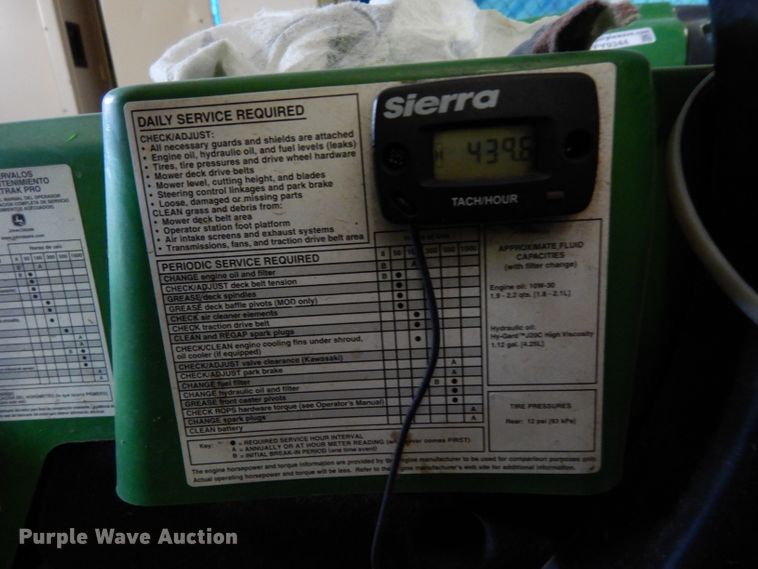 image for item FY9345 2012 John Deere Z910A lawn mower