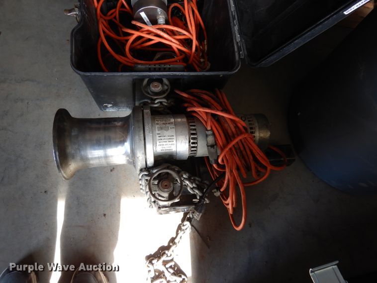 (2) Capstan hoists in Topeka, KS Item FY9415 sold Purple Wave