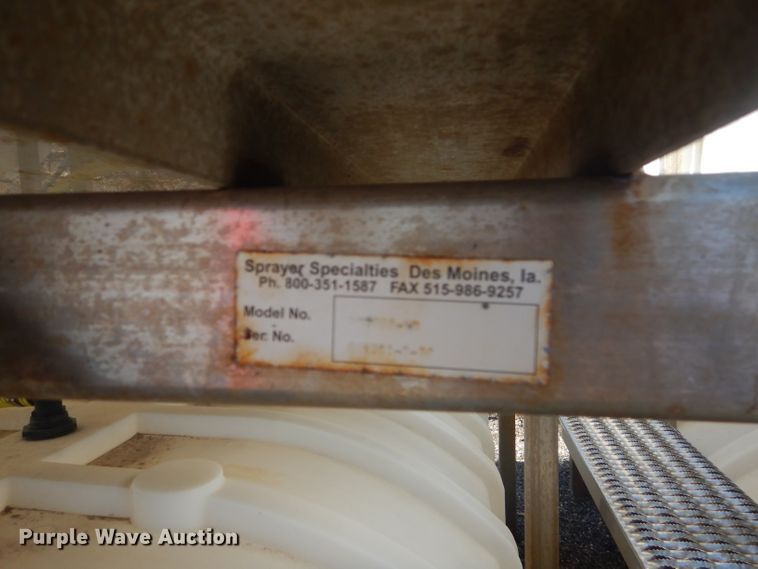 image for item GG9648 2004 Sprayer Specialties SB1400SS salt brine maker