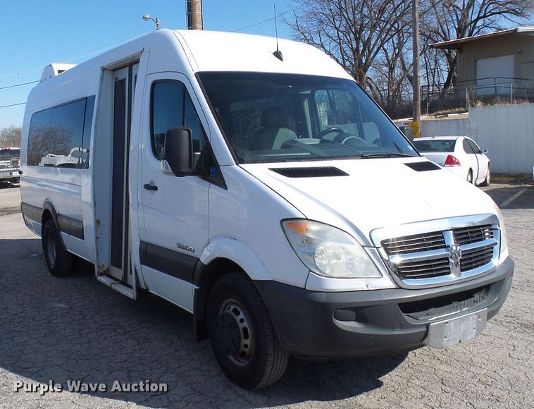 image for item DD1772 2007 Dodge Sprinter 3500 shuttle bus