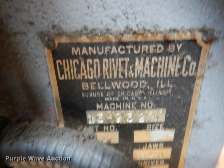 image for item DD1819 Chicago Rivet and Machine 13-9327 riveter