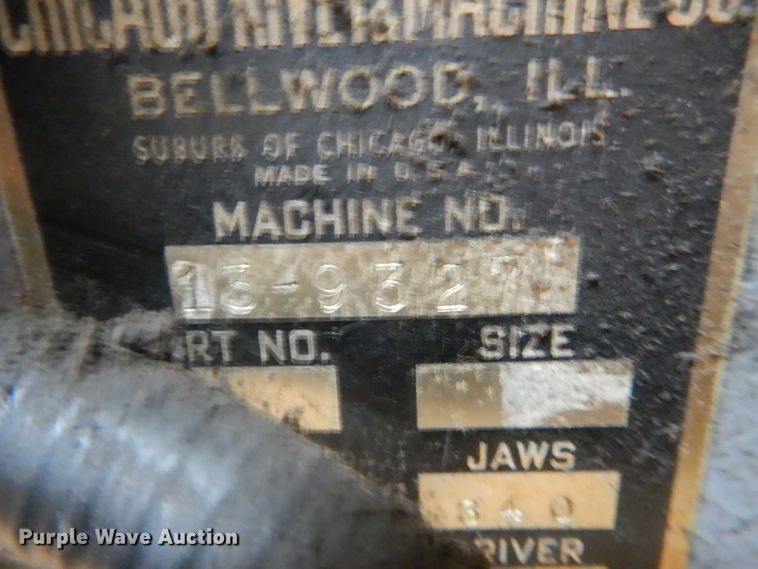 image for item DD1819 Chicago Rivet and Machine 13-9327 riveter