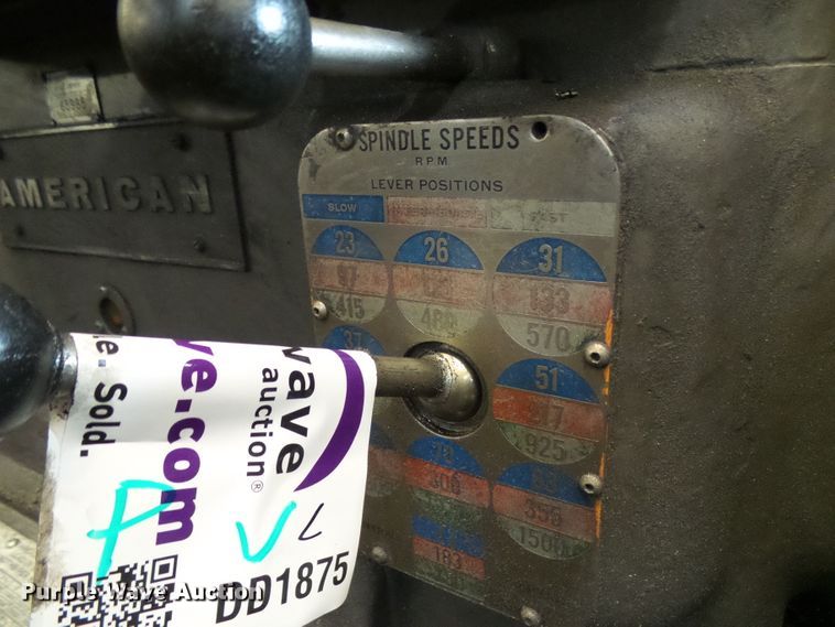 image for item DD1875 American lathe
