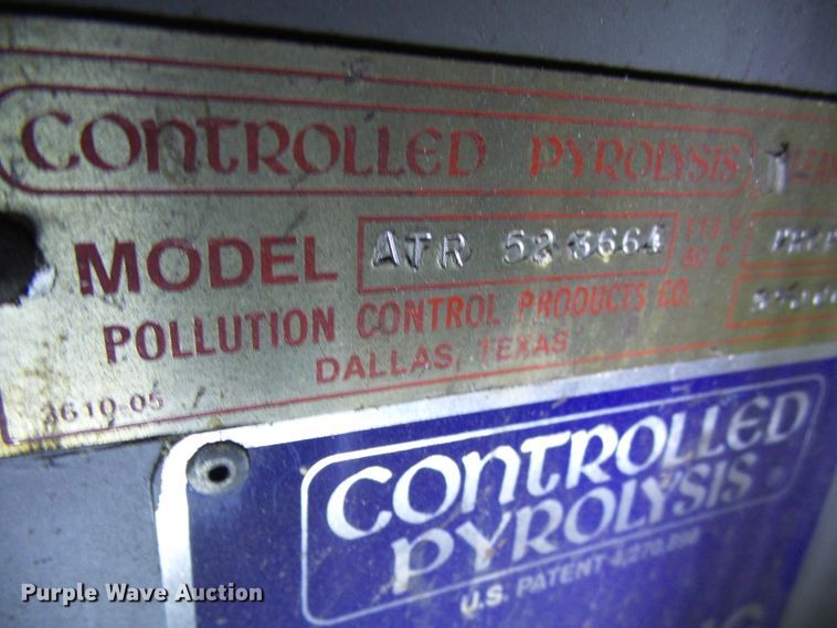 image for item DD1894 Controlled pyrolysis cleaning furnace