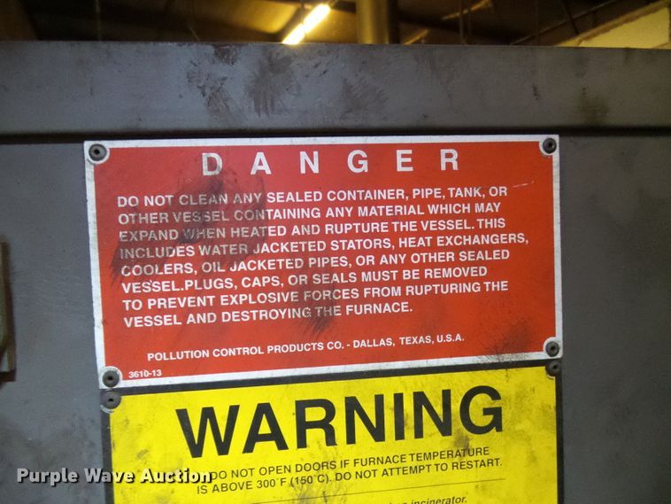 image for item DD1895 Controlled pyrolysis cleaning furnace