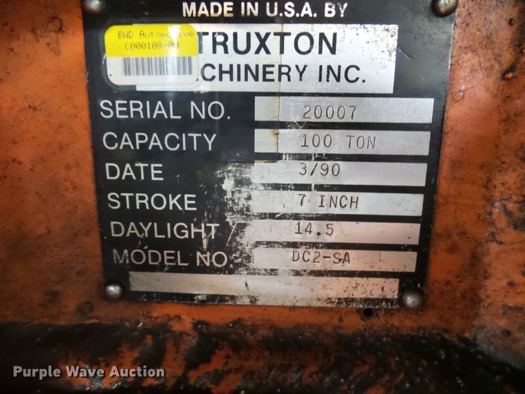 image for item DD1942 Truxton DC2-SA press