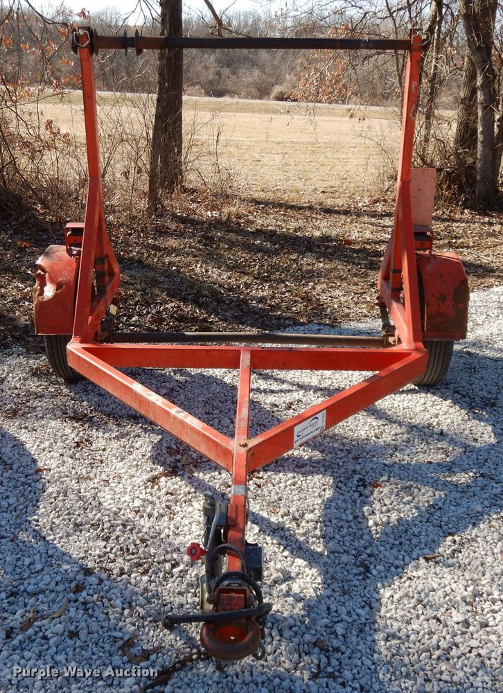 image for item DF5847 2016 shop built reel trailer