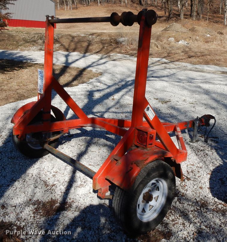 image for item DF5847 2016 shop built reel trailer