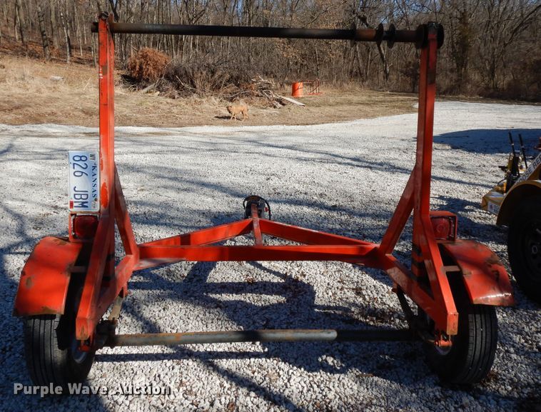 image for item DF5847 2016 shop built reel trailer