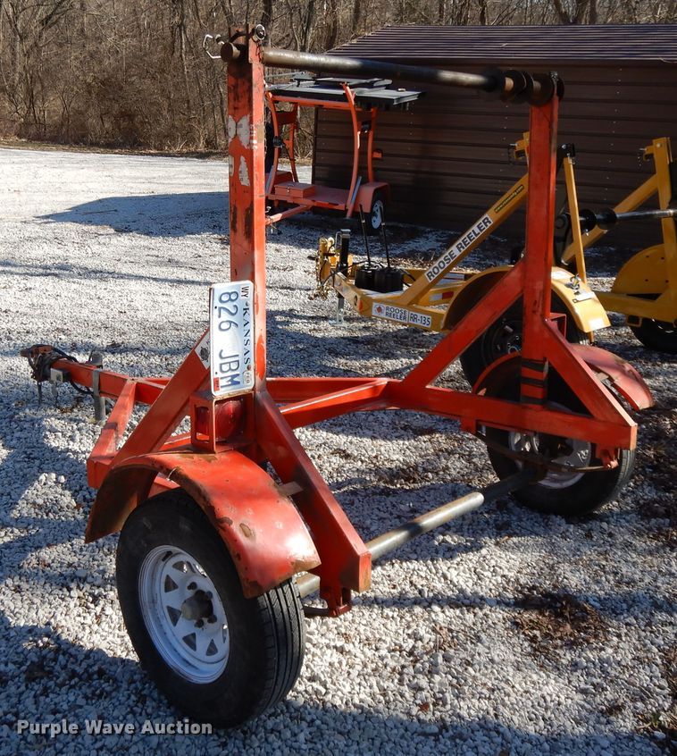 image for item DF5847 2016 shop built reel trailer