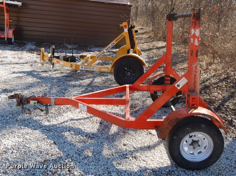 image for item DF5847 2016 shop built reel trailer