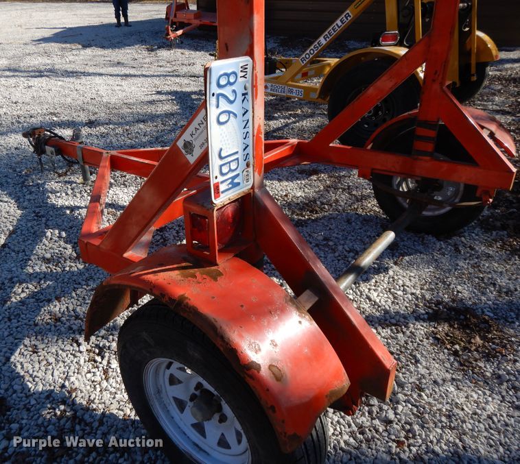 image for item DF5847 2016 shop built reel trailer