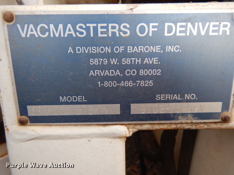 image for item DH2295 1999 Maxey vacuum trailer