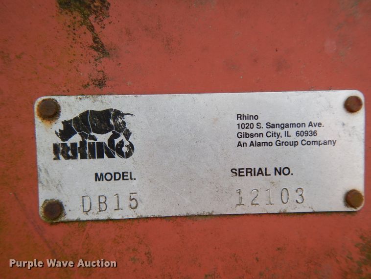 image for item DH2323 Rhino DB15 side boom rotary mower