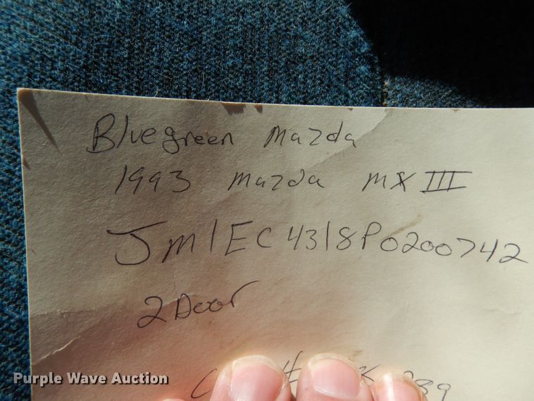 image for item DH2325 1993 Mazda MX-3