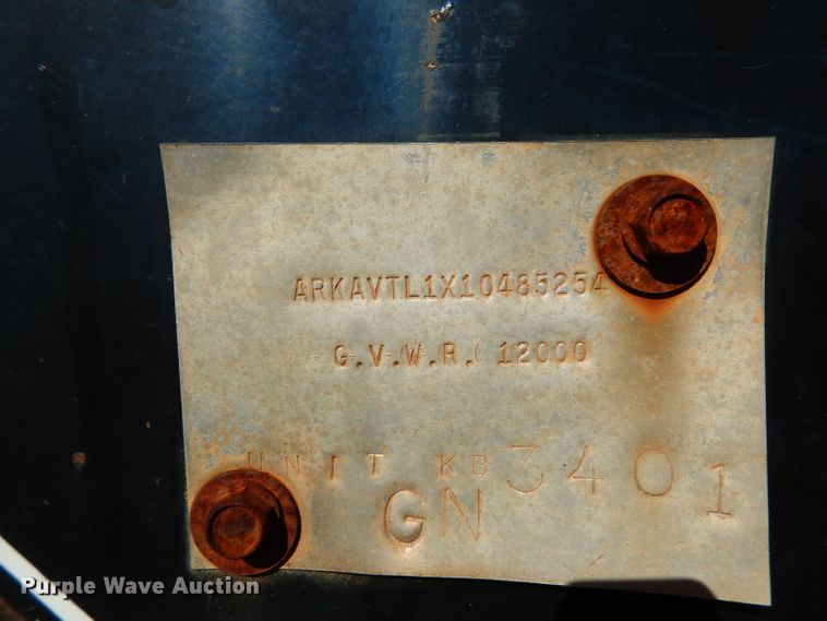 image for item DH2336 2011 Shop built equipment trailer