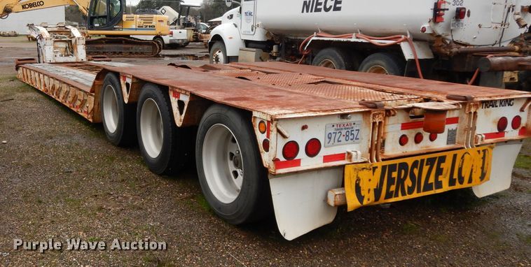image for item DH2361 Trail King lowboy equipment trailer